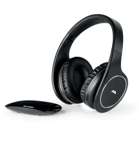 Meliconi Digital Smart Bluetooth Kopfhörer - Kopfhörer mit 100m Reichweite, ideal für kabelloses Fernsehen und Musikgenuss. Ergonomisches Design mit Geräuschunterdrückung für hohen Komfort.
