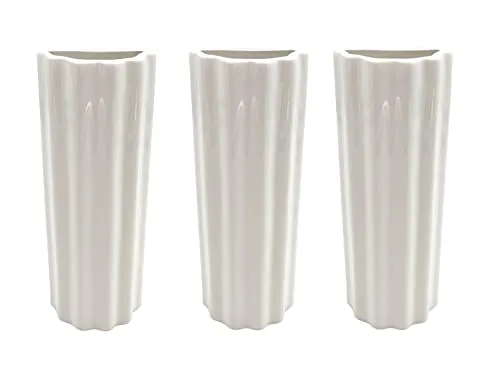 ADOB Set 3 Stück Luftbefeuchter Wasserverdunster - Luftbefeuchter für Heizkörper aus keramischem Material in Weiß, sorgt für optimales Raumklima ohne Geräuschentwicklung und senkt Heizkosten durch natürliche Verdampfung.