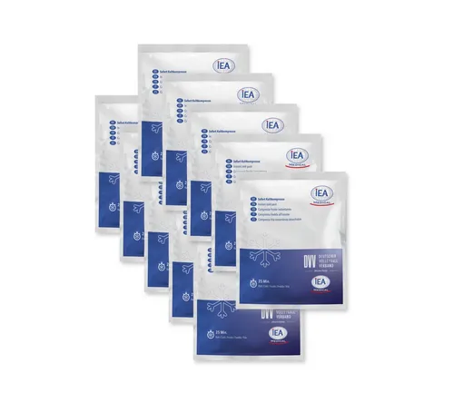 IEA Medical Kühlpad Sofort-Kälte-Kompresse 10-tlg. Set - Praktische Einmal-Kühlpacks für schnelle Kälteanwendungen, einfach aktivierbar durch Knicken. Ideal für Erste Hilfe und Sportverletzungen – sofortige Kühlung ohne Vorkühlung!