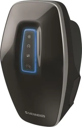 Mennekes Wallbox Amtron 4Business 780 22, schwarz, 22 kW - Wallbox für Elektroautos, 22 kW, mit RFID und App-Steuerung. Ideal für halb-öffentliche Bereiche, bietet umfassende Abrechnungsoptionen und ist für PV-Laden geeignet.