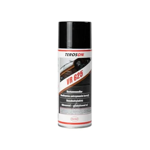 TEROSON VR 625 Rostumwandler Spray 400 ml – Schnelltrocknend & haftstark - 2-in-1 Rostumwandler und Grundierung – Wandelt Rost in eine stabile Schutzschicht um. Ideal für Auto, Metall und Werkstatt. Einfache Anwendung und zuverlässiger Schutz vor Korrosion.