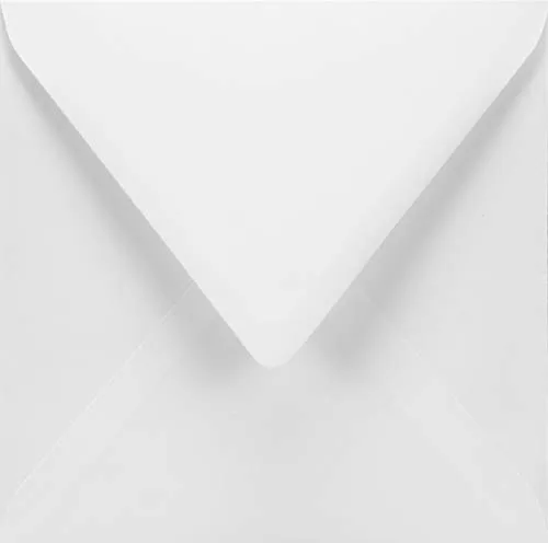 Netuno 25 quadratische Briefumschläge Weiß 155 x 155 mm 120g Aster Smooth White weiße Briefhüllen quadratisch für Einladungen Hochzeit Geburtstag Taufe Kommunion wedding invitation envelope white