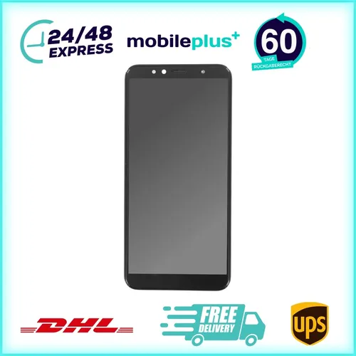 Display für Huawei Y6 2018 LCD + Rahmen Blau Bildschirm Touch