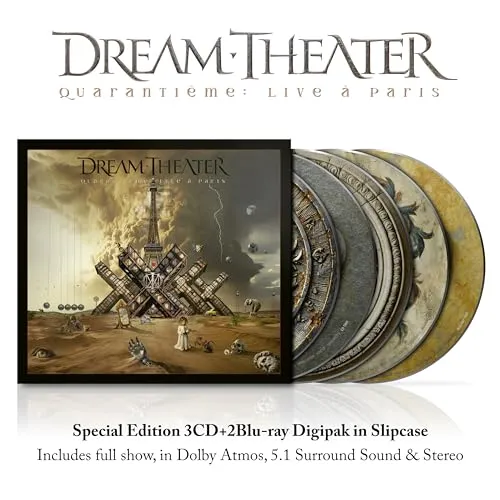 DREAM THEATER - Quarantieme: Live In Paris (2025) 3 CD+2 Blu-ray Vorbestellung - Schallplatten, Erleben Sie die epische Live-Performance von Dream Theater mit 3 CDs und 2 Blu-rays in bester Qualität.