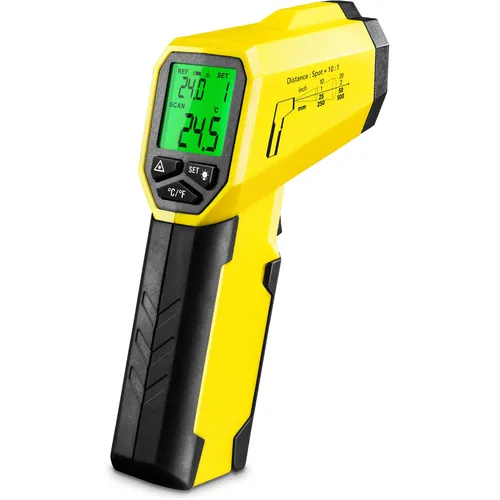 TROTEC Infrarot Thermometer BP25 – Laser Thermometer mit Taupunkt-Erkennung - Messgeräte für Schimmelvorbeugung: Kontaktlose Oberflächentemperaturmessung bis +260°C mit automatischem Taupunktalarm und 20:1-Dual-Laser für präzise Messungen.