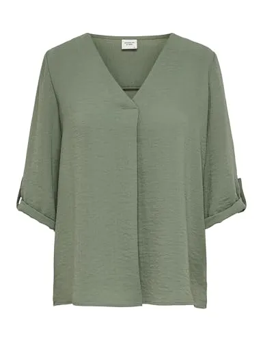 JDY Damen JDYDIVYA 3/4 TOP WVN NOOS T-Shirt, Sea Spray, 34