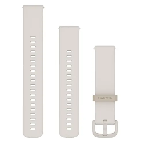 Garmin Schnellwechsel-Armband 20mm, Elfenbein - Uhrenarmbänder für Sportmessgeräte, einfach und schnell zu wechseln für individuellen Stil und Komfort beim Sport.