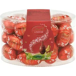 Lindt Lindor Vollmilch Ostereier - Pralinen für Ostern - 25 Stück - Genießen Sie die köstlichen Lindor Vollmilch Ostereier, perfekt für die Osterzeit. Diese Pralinen sorgen für unvergessliche Genussmomente und sind ideal zum Verschenken oder selbst Naschen! Kategorie: Süßigkeiten & Schokolade.