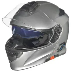rueger-helmets Motorradhelm RS-983 Bluetooth Klapphelm - Modularer Motorradhelm mit Bluetooth-Funktion, ECE-22/05 zertifiziert, für sicheren und komfortablen Fahrspaß. Größe XS (53-54), in elegantem Titanium Grey.