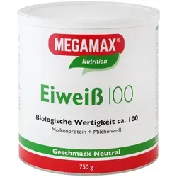 Eiweiss 100 Neutral Megamax Pulver - Sportnahrung mit hochwertigem Protein, ideal für Muskelaufbau und Regeneration, erhältlich in Ihrer Versandapotheke www.apolux.de.