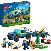 LEGO City 60369 Mobiles Polizeihunde-Training - Spannendes Polizei-Spielzeugset mit SUV und Anhänger, ideal für kreative Rollenspiele ab 5 Jahren