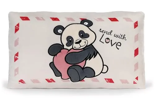 Nici 62617 Kissen Love Panda 43x25cm - Kuscheliges Zierkissen in Form eines niedlichen Pandas, ideal zum Verlieben und Dekorieren. Perfekt für jedes Kinderzimmer oder als Geschenk.