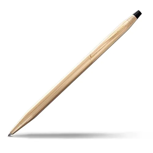 Cross Classic Century Kugelschreiber (Strichstärke M, Schreibfarbe: schwarz, nachfüllbar, inkl. Premium Geschenkbox) 23 Karat Walzgold