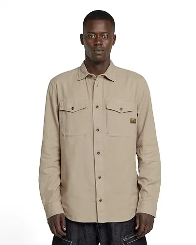 G-STAR Marine Slim Hemd - Stylisches Herrenhemd mit Slim-Fit Schnitt, verstellbaren Manschetten und praktischen Brusttaschen – ideal für einen modernen Look.