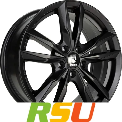 Momo Fast Alufelgen 17 Zoll schwarz matt - Einteilige Alufelgen 7.5x17" mit ET45, ideal für sportliche Fahrzeuge und optimierte Fahrdynamik. Maximale Traglast von 650 kg.