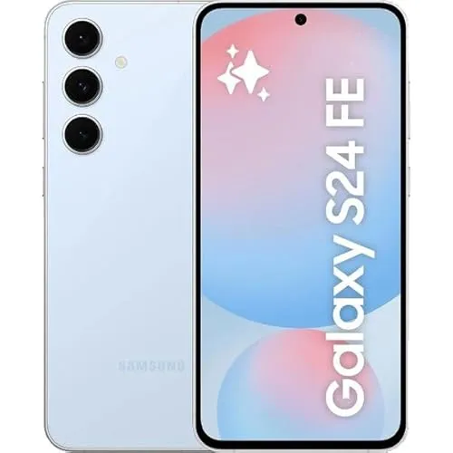 Samsung Galaxy S24 FE 128GB Blue - Handy ohne Vertrag mit 6,7" OLED Display, 50MP Triple-Kamera und leistungsstarkem Exynos 2400e Prozessor für beeindruckende Bilder und Performance.