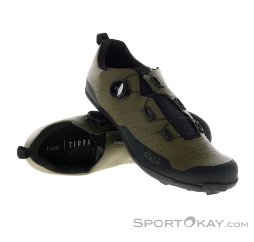 Fizik Atlas Gravelschuhe Grün EU 42 für Männer - Vielseitige Fahrradüberschuhe für jedes Terrain, mit optimierter Passform und verbessertem Grip. Ideal für Abenteuer auf Schotter und MTB-Trails, bieten sie ganztägigen Komfort und zuverlässige Leistung.