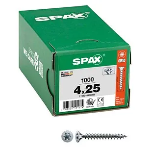 SPAX Universalschrauben T20 Senkkopf WIROX 1191010400255 4 mm x 25 mm, 1.000 St.