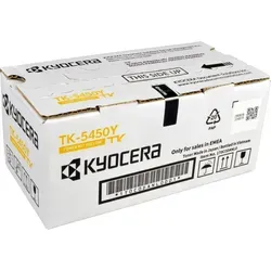 Kyocera Toner TK-5450Y - Gelb - Hochwertiger Toner für bis zu 3.200 A4-Seiten, ideal für Kyocera ECOSYS Drucker, sorgt für brillante Ausdrucke und hohe Zuverlässigkeit.