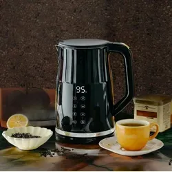 Elektrischer Wasserkessel 1,7 L mit Temperaturregelung und Touchpanel - Kabeloser Wasserkocher mit 1,7 l Fassungsvermögen und 2200 W Leistung. Ideal für die Zubereitung von Tee und Kaffee, inklusive praktischer "Keep Warm"-Funktion für langanhaltende Wärme.