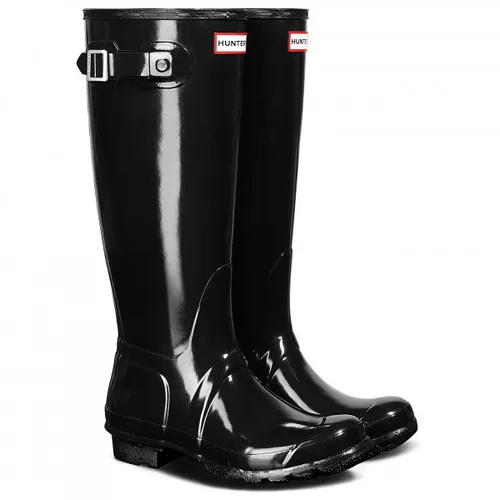 HUNTER ORIGINAL TALL GLOSS BOOT Gummistiefel, Gr. 39, schwarz - Wanderschuhe aus hochwertigem Synthetik mit sportlichem Design, ideal für nasse Bedingungen und Outdoor-Aktivitäten.