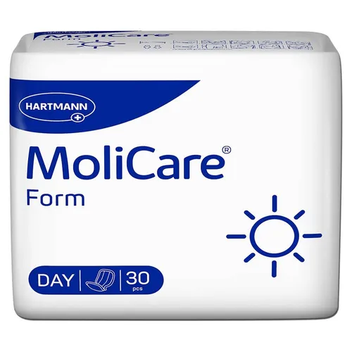 MoliCare Form Day Sparpaket (4 x 30 Stück) - Inkontinenzeinlagen für zuverlässigen Schutz bei gemäßigter Inkontinenz. Saugstark, geruchsneutralisierend und hautfreundlich, ideal für aktives Leben.