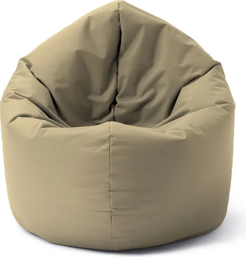 Lumaland Sitzsack Drops 300l - Beige 2-in-1 Sitz- und Liegekomfort - Sitzsäcke für Indoor und Outdoor, wasserabweisend und abwischbar, ideal für flexibles Entspannen und modernes Design.