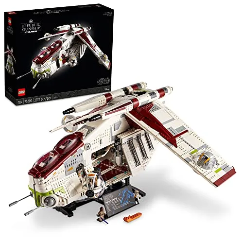 LEGO Star Wars Republic Gunship 75309 - Bauspielzeugset für Erwachsene, beeindruckendes 3.292-teiliges UCS Modell mit detaillierten Cockpits und Minifiguren – ein spektakuläres Sammlerstück für Star-Wars-Fans.