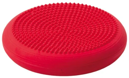 Togu Balancekissen Dynair Senso Ballkissen, Ø 36cm, rot - Gleichgewichtskissen mit Senso-Noppen für Massage und intensivere Wahrnehmung. Ideal für dynamisches Sitzen und vielseitige Übungen. Belastbar bis 200 kg, auch für therapeutische Anwendungen geeignet.
