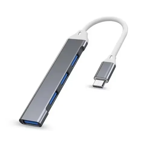 4-Port USB 3.0 Hub, High-Speed Typ-C Splitter, 5Gbps für PC & Zubeh
