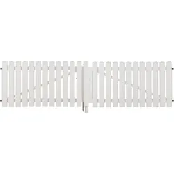 T&J LIGHTLINE Kunststoff Doppeltor weiß - Gartenzäune: Hochwertiges Doppeltor aus langlebigem Fensterkunststoff, ideal für Einfahrten, mit elegantem Design und einfacher Montage.