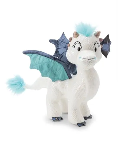 NICI 62425 - Wild Winter Drache Zafura, 35 cm Plüsch - Kuscheltiere mit magischem Glanz: Der perlmuttschimmernde Drache Zafura aus recyceltem Plüsch ist ein bezaubernder Begleiter für fantasievolle Rollenspiele und traumhafte Kuschelmomente.