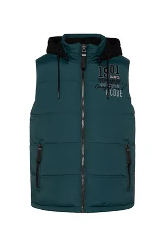 CAMP DAVID Steppweste L - Herren-Westen aus strapazierfähigem Polyamid mit bequemer Baumwoll-Innenausstattung, ideal für kühle Tage und lässige Outfits.