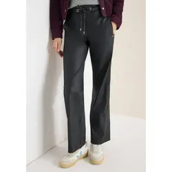 CECIL Schlupfhose Style NEELE im Leder-Look schwarz XXL (46)