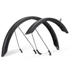 Acid Schutzblechset ROOKIE 55 BB Mount 2.0 24" - Black - Sonstige Fahrradteile, ideal für CUBE Bikes Ella 240 und Numove 240, mit kinderspezifischem Design und integrierter Lichtkabelführung für mehr Sicherheit.