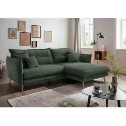 INOSIGN Ecksofa Lazio - Modernes Design & Komfort - Ecksofa mit Komfortschaum und schmalen Armlehnen, ideal für modernes Wohnen. Wähle zwischen zwei Fußfarben für deinen persönlichen Stil.