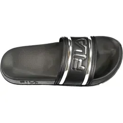 Fila Damen Badeschuhe Morro Bay - Schwarz - Sandalen mit breitem Riemen für optimalen Tragekomfort und haftender Außensohle für Sicherheit auf nassen Oberflächen. Ideal für entspannte Tage am Wasser oder im Fitnessstudio.