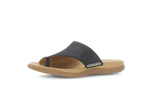 Gabor Damen Jollys-03.700 Pantoletten, Blau (Nightblue), 39 EU - Sandalen aus hochwertigem Nubukleder mit bequemer Gummisohle und 2 cm Absatzhöhe – ideal für stilvolle Sommerlooks und den ganzen Tag über Komfort.