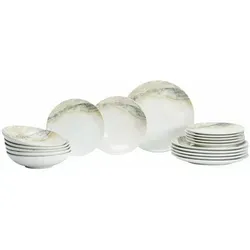 Ritzenhoff & Breker Tafelservice 18-tlg. AREZZO - Elegantes Design - Services - Hochwertiges 18-tlg. Tafelservice aus robustem Steinzeug, ideal für stilvolle Tischmomente und beeindruckende Anlässe.