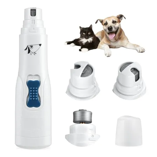 Brifit Krallenschleifer für Hunde, Elektrische Hunde Krallenschleifer Krallenschere, Super Leise, Hunde Nagelschleifer Elektrischer Krallenschneider für Kleine, Mittelgroße und Große Hunde