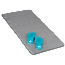 Relaxdays Memoryschaum Badematte in Grau Grau