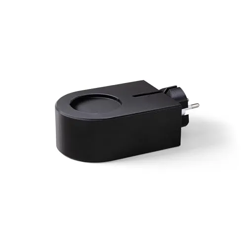 smattex Steckdosenhalter kompatibel mit Apple Homepod Mini - Wandhalterung, unauffällige Kabelführung - minimalistisches edles Design in 2 Farben - hochwertiger PETG-Kunststoff (schwarz)