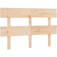 vidaXL Kopfteil aus massivem Kiefernholz 164x3x81 cm - Klassisches Bett-Headboard aus hochwertigem Kiefernholz, bietet stilvolle Optik und bequeme Rückenstütze für entspanntes Lesen oder Fernsehen im Bett.