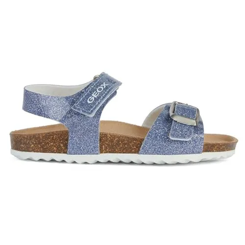 Geox Mädchen J Adriel Girl C Sandalen, C4094 Dk Sky, 28 EU