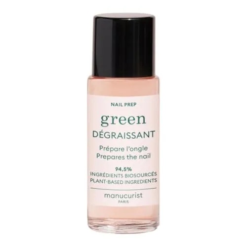 Manucurist Fettlöser Nägel für Green™ Nagellack - 94,5% natürlichen Ursprungs - Für Bessere Haftung und Längeren Halt - Nail Cleaner Kompatibel mit System Green - Nagelpflege - 30 ml