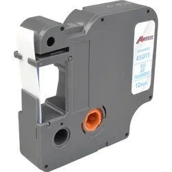 Label Band Dymo D1 45011, 12mm x 7m, blau auf transparent - Hochwertiges Originallabel für Dymo Drucker, ideal für klare Beschriftungen. Passt in zahlreiche Modelle und sorgt für präzise Ergebnisse in jedem Büro.