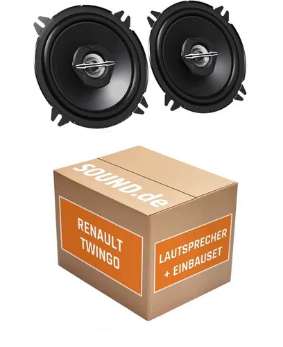 JUST SOUND Einbauset JVC CS-J520 für Renault Twingo 2 - Hochwertige Lautsprecher für Autos mit 30 W RMS-Leistung, ideal für klaren Sound und einfache Installation. Perfekt für Audioliebhaber, die ihr Fahrerlebnis verbessern möchten.