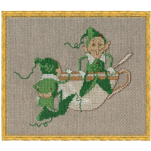 Nimue Kreuzstich Set "Pousse-Cafe", Zählmuster, 78K, 15x12,5cm