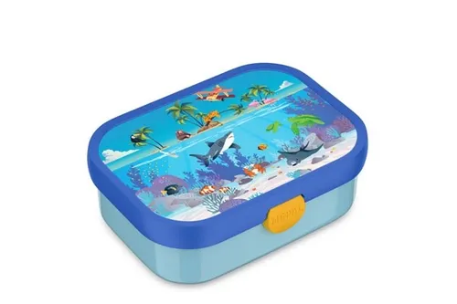 MEPAL CAMPUS BROTDOSE MIT BENTO-EINSATZ & GABEL 750 ML MIT GABEL - OCEAN NEU