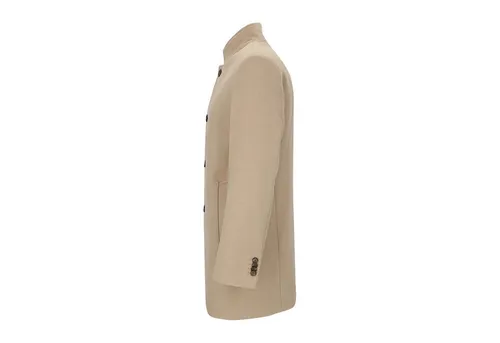 TOM TAILOR Herren Wollmantel 1037337 mit Stehkragen - Herren-Mantel aus weichem Wollgemisch mit umschlagbarem Stehkragen und praktischen Taschen, ideal für den Herbst und Winter.